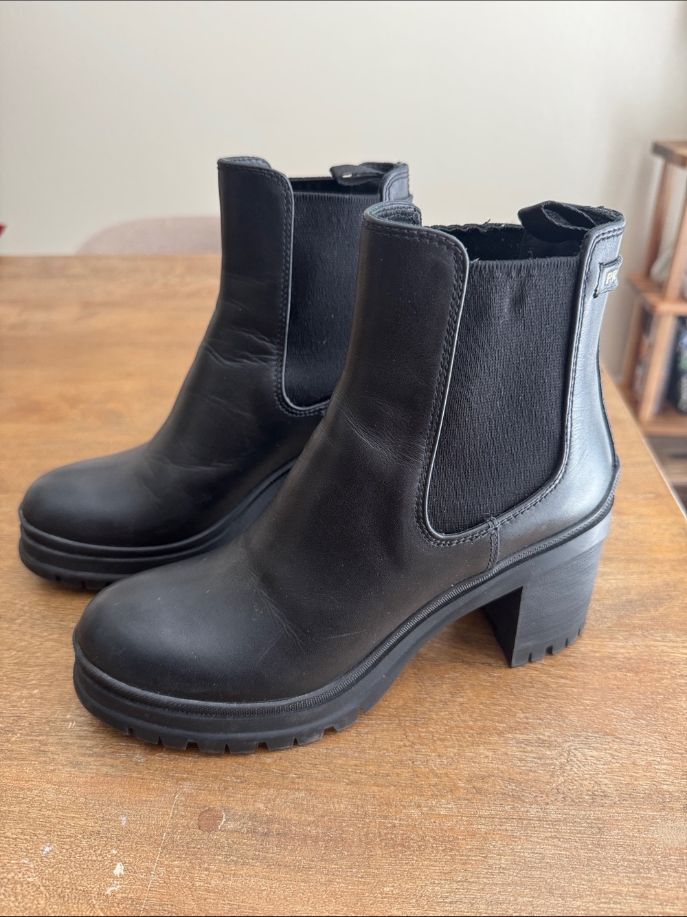 Authentic Prada Chelsea Heel Boots size 37
